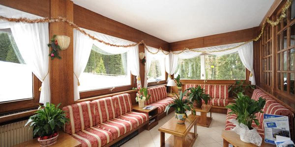 La zona giorno Hotel Bucaneve