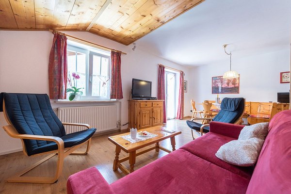 Der Wohnraum Ferienwohnungen Villetta Pordoi