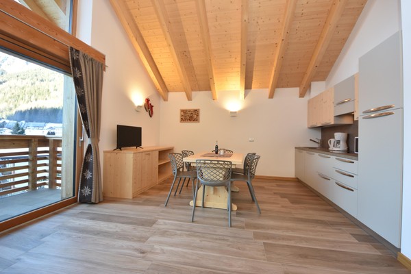 La zona giorno Appartamenti Cesa Moritz
