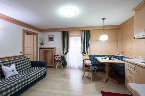 La zona giorno Garni + Residence Adria