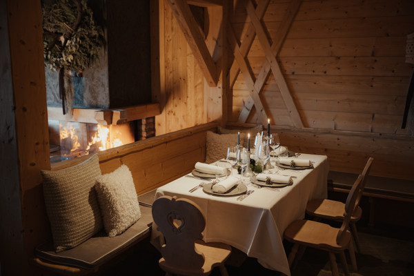 The restaurant Colfosco Col Pradat Lodge