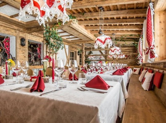 Das Restaurant Colfosco Edelweiss
