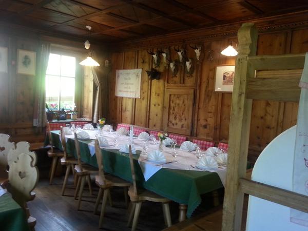 The restaurant Anterselva / Antholz Farm bar Dorfmüllerhof