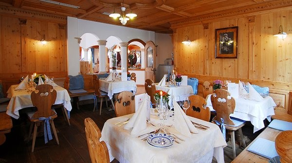 Il ristorante Anterselva „Peter’s Stube“ presso il Santeshotel Wegerhof