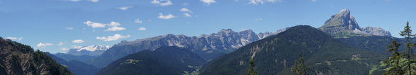 Panoramic view San Martino in Badia / St. Martin in Thurn