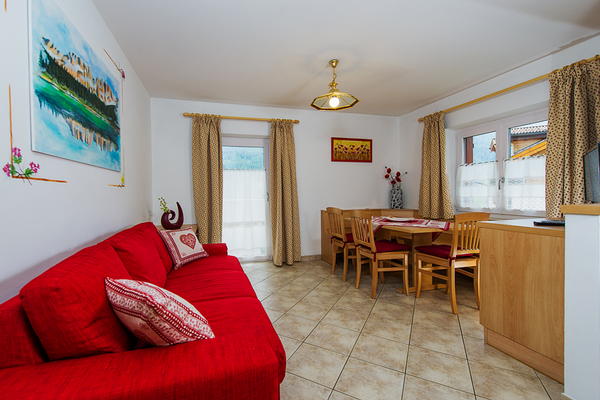 The living area Majon Vajolet - Apartments Luisa