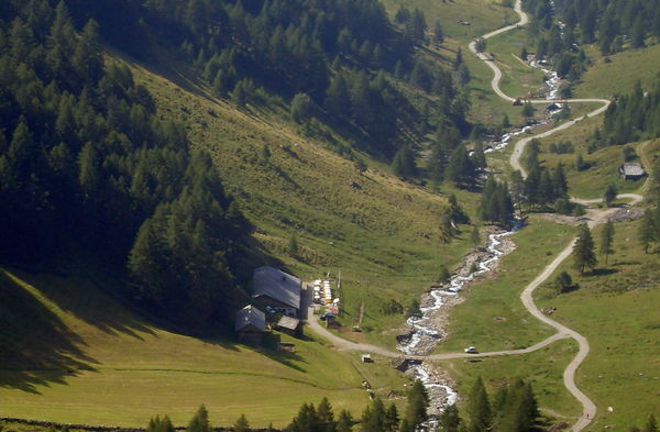 Lage Berghütte Astnerberg Alm Terenten