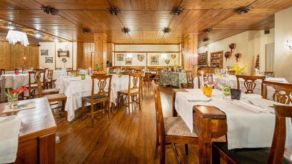Das Restaurant Cortina d'Ampezzo L'Hosteria dell'Hotel Cristallino