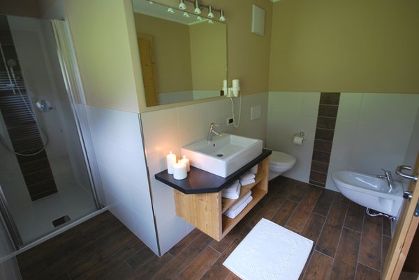 Foto del bagno Garni + Appartamenti Monti Pallidi