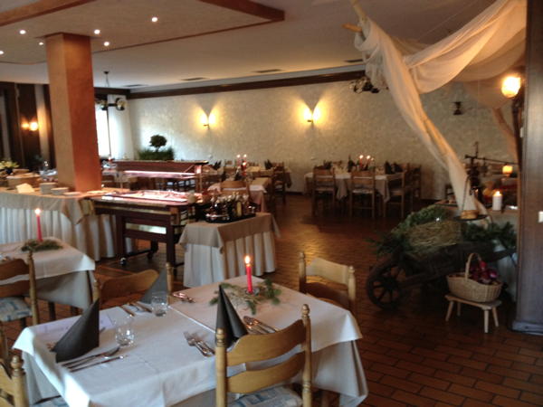 Il ristorante Castello di Fiemme Latemar