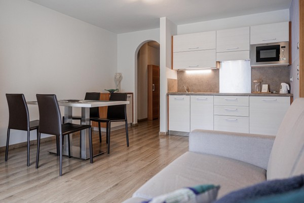 La zona giorno Hotel + Residence Nele