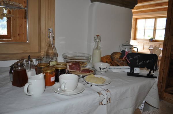La colazione B&B in agriturismo Agritur Mas dei Zalune