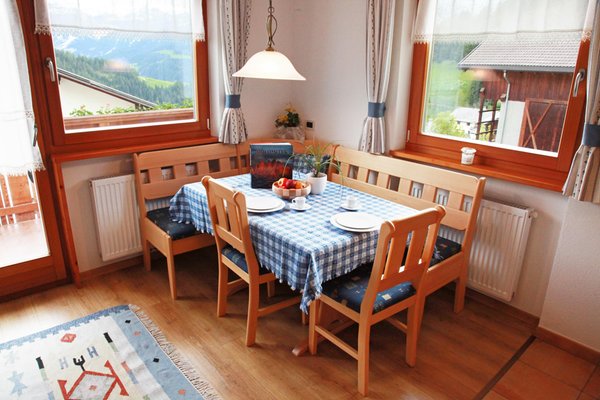 Der Wohnraum Ferienwohnungen auf dem Bauernhof Tolpei