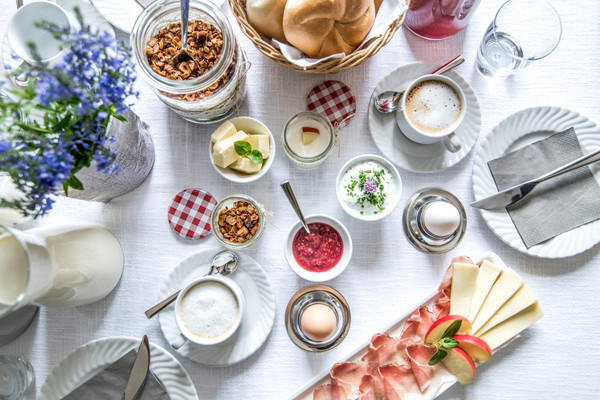 Das Frühstück B&B auf dem Bauernhof Rieplhof