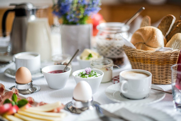 Das Frühstück B&B auf dem Bauernhof Rieplhof
