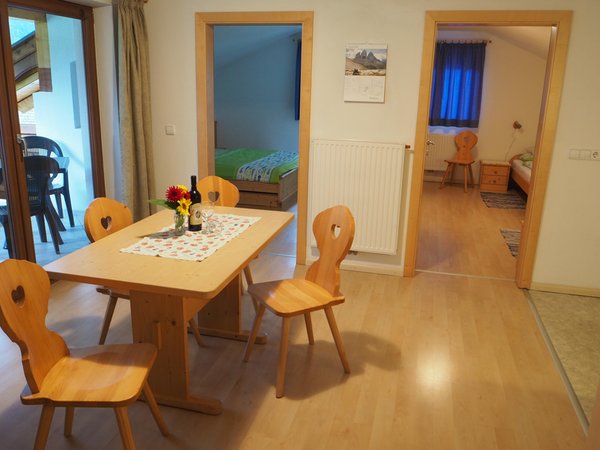 La zona giorno Fiechterhof - Appartamenti in agriturismo 2 fiori