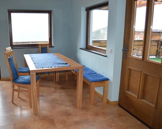 La zona giorno Martlerhof - Appartamenti in agriturismo 2 fiori