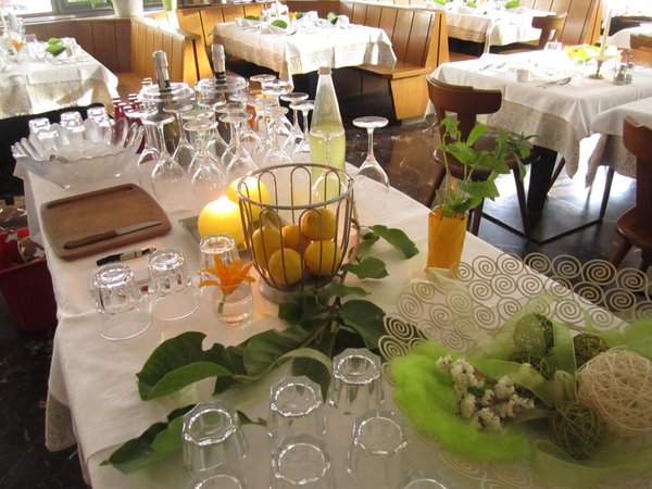 Il ristorante Colle Isarco Schuster