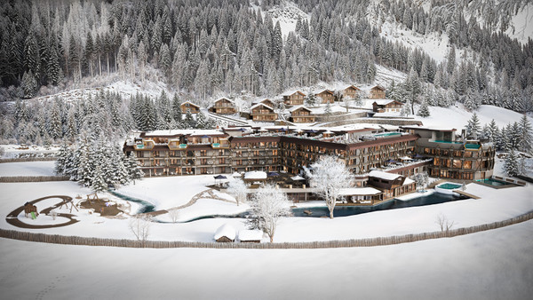 Foto Außenansicht Alphotel Tyrol & Mons Silva Luxury Chalets