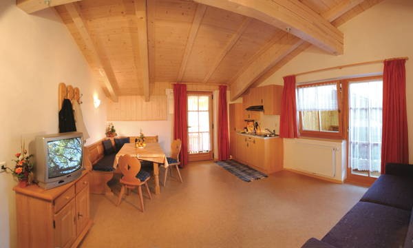 La zona giorno Residence Rainer