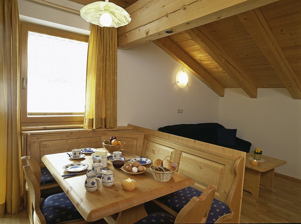 La zona giorno Fassnauerhof - Appartamenti in agriturismo 3 fiori