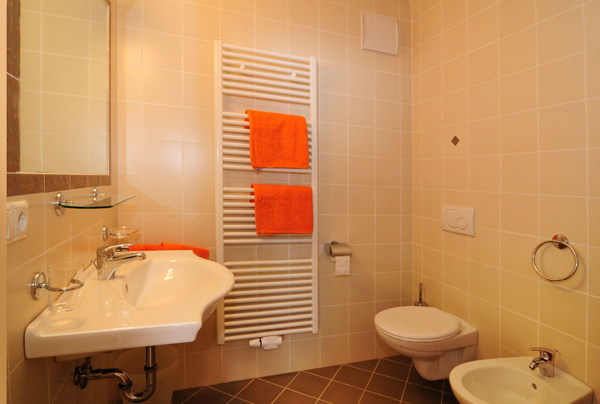 Foto del bagno Appartamenti in agriturismo Fassnauerhof