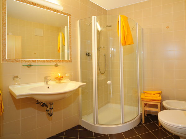 Foto del bagno Appartamenti in agriturismo Fassnauerhof
