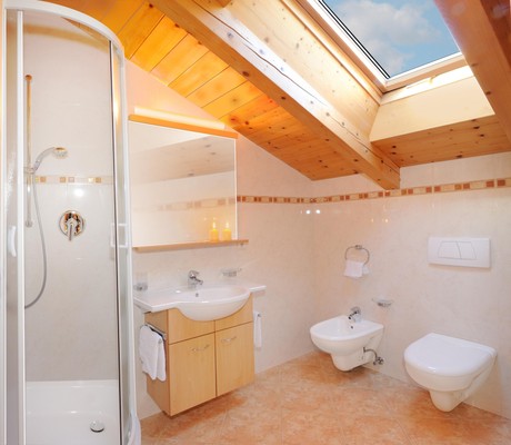 Foto del bagno Appartamenti in agriturismo Jagerhof