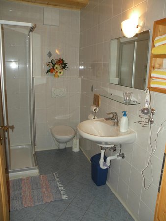 Foto del bagno Appartamenti in agriturismo Thalhof