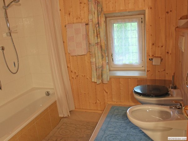 Foto del bagno Appartamenti in agriturismo Blösn - Häuslerhof