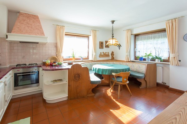 La zona giorno Residence Obermoarhof