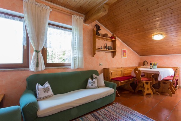 La zona giorno Residence Obermoarhof