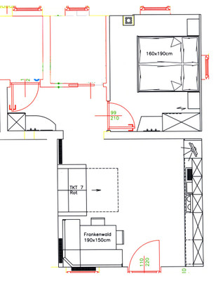 The floor plan Farmhouse apartments Obermüllerhof