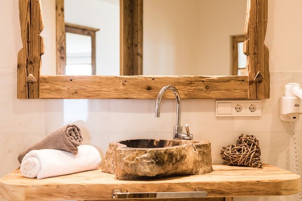 Foto del bagno B&B in agriturismo Ahner Berghof
