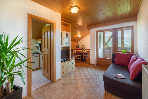 La zona giorno Pensione + Residence Baumgartnerhof
