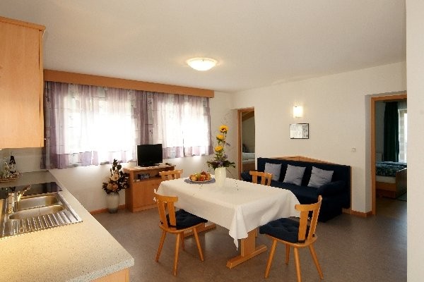 La zona giorno Appartamenti in agriturismo Zini Erich