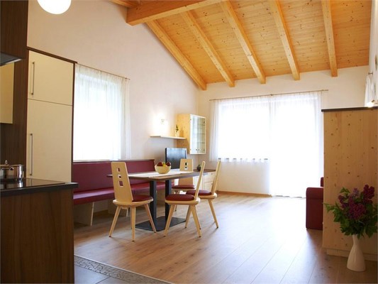 La zona giorno Appartamenti in agriturismo Bodnerhof