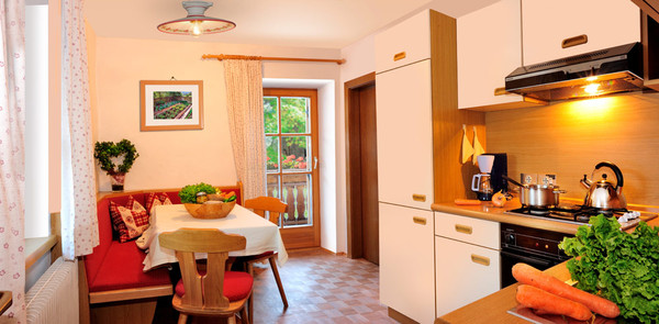 The living area Farmhouse apartments Punterhof