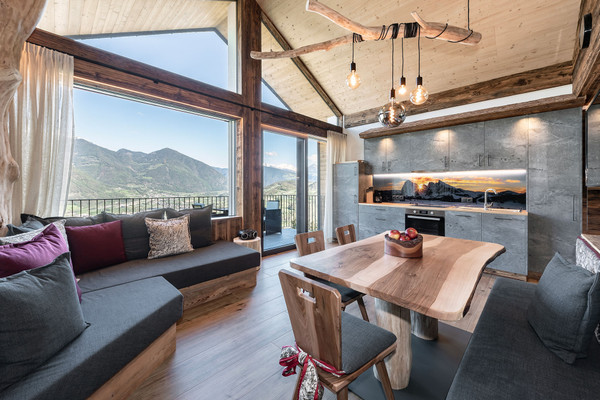 The living area Farmhouse apartments Linderhof