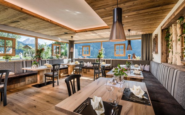 Il ristorante Luson Kompatscherhof