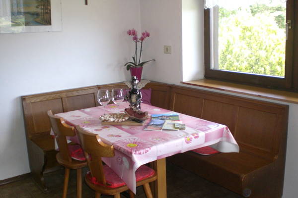 La zona giorno B&B + Appartamenti in agriturismo Gatscherhof