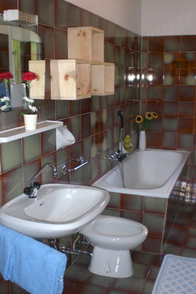Foto del bagno B&B + Appartamenti in agriturismo Gatscherhof