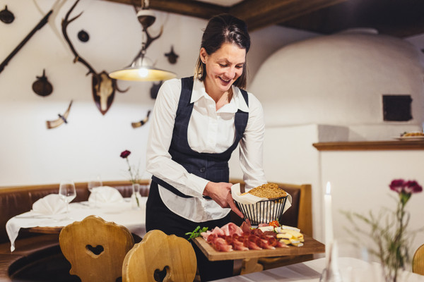 Il ristorante Chiusa Schmuckhof