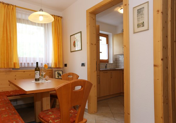 La zona giorno B&B + Appartamenti in agriturismo Marx Hof
