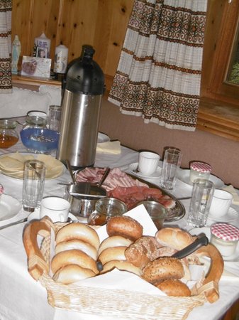 Das Frühstück Ferienwohnungen auf dem Bauernhof Mittermüllerhof