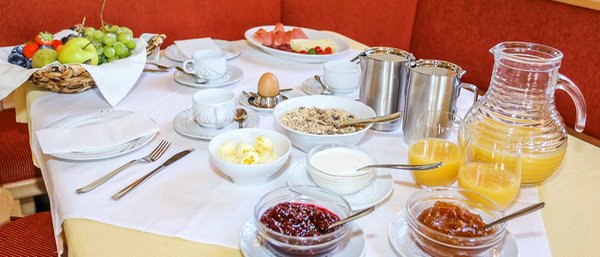 La colazione Rifugio-Hotel Gasser