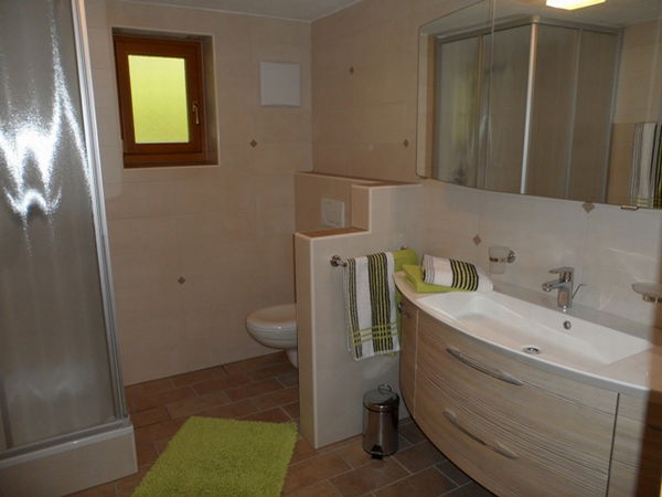 Foto del bagno Appartamenti in agriturismo Rasiglerhof