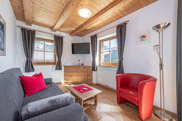 Der Wohnraum Ferienwohnungen auf dem Bauernhof Pineiderhof