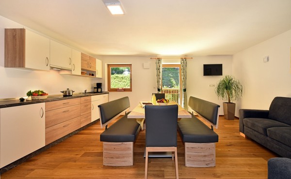 La zona giorno Appartamenti in agriturismo Planatschhof