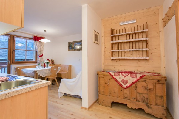 La zona giorno Appartamenti in agriturismo Verlotthof